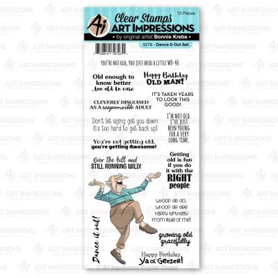 Art Impressions Laugh Lines Stamps - Dance It Out